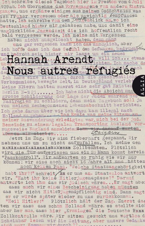 ebook cover of Nous autres réfugiés, by Hannah Arendt