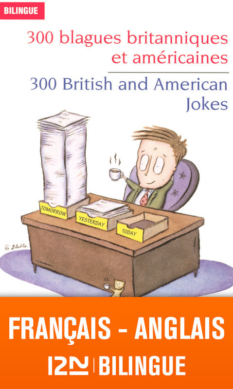 Couverture ebook de 300 blagues britanniques et américaines / 300 British and American Jokes - Bilingue, de Jean-pierre Berman