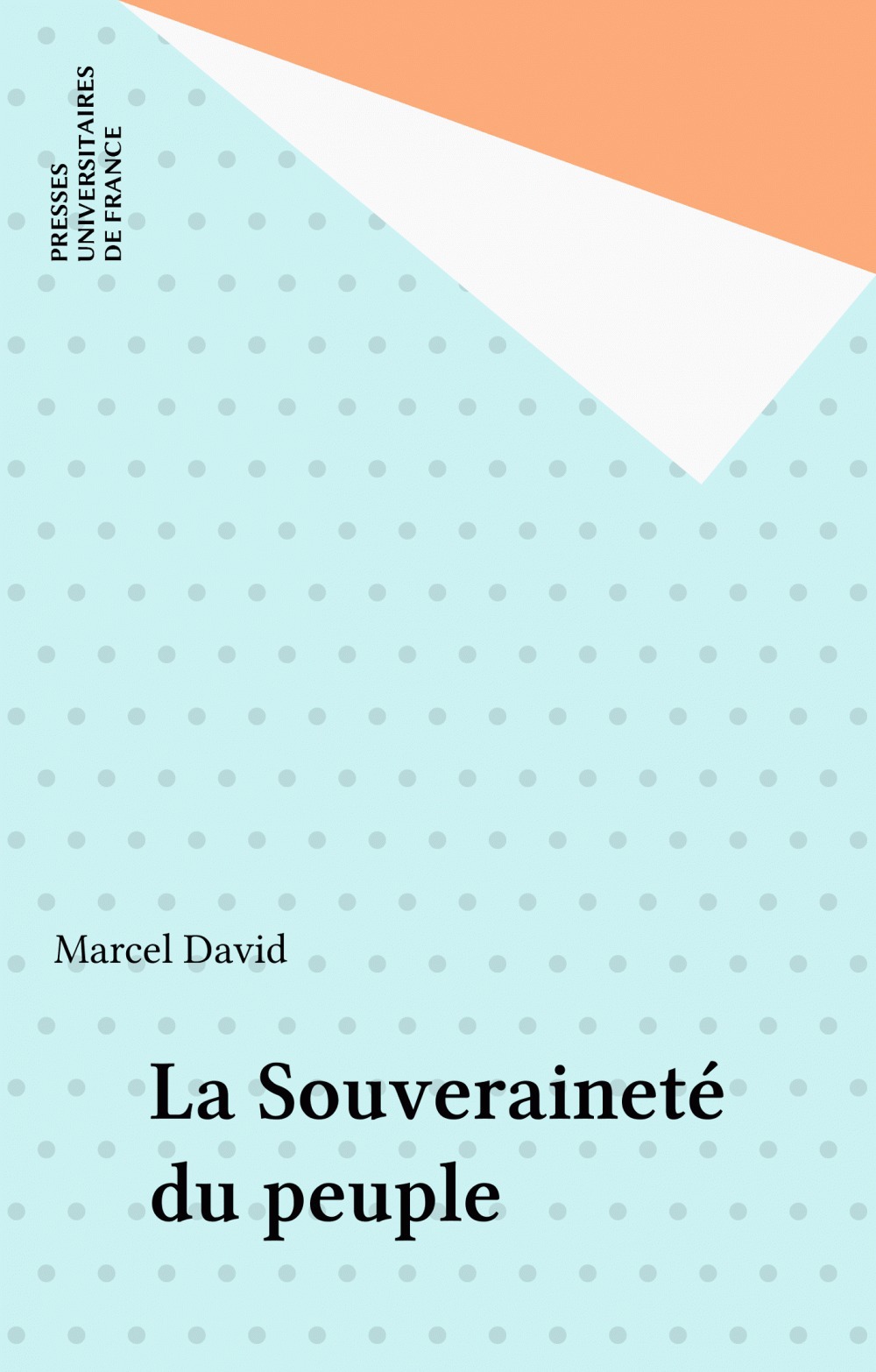 ebook cover of La Souveraineté du peuple, by Marcel David