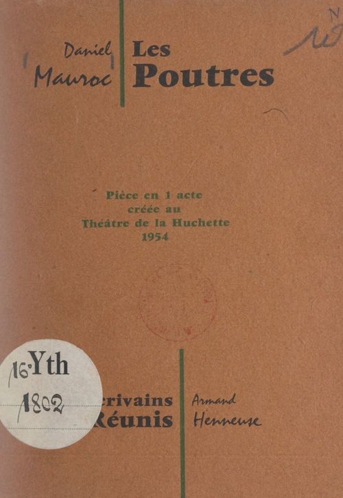 ebook cover of Les poutres, by Daniel Mauroc