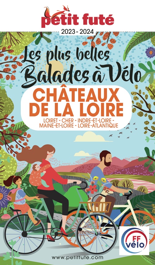 Couverture ebook de BALADES À VÉLO CHÂTEAUX DE LA LOIRE 2023 Petit Futé, de Collectif petit futé