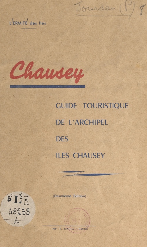 Couverture ebook de Chausey, de Pierre Jourdain ("L''Ermite Des Iles")