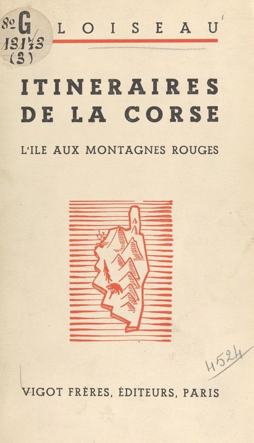 Couverture ebook de Itinéraires de la Corse, de Jean Loiseau