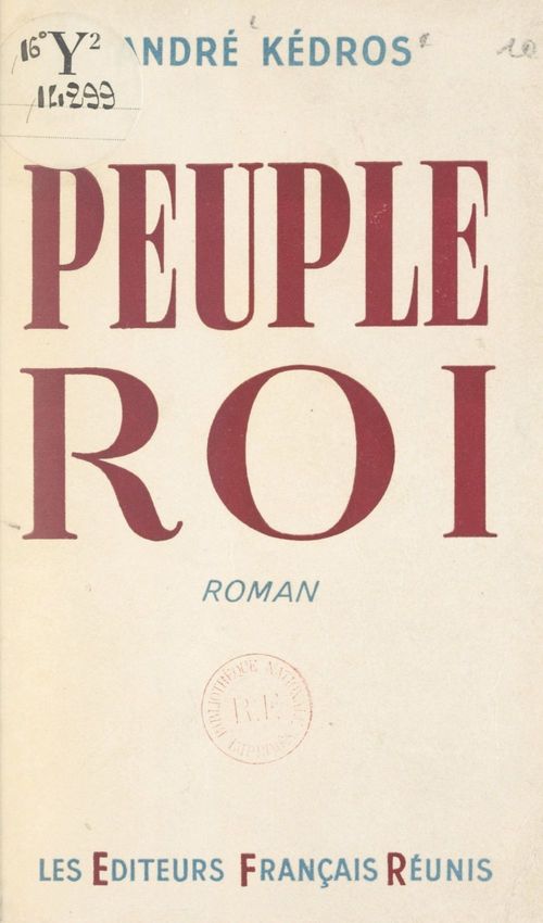ebook cover of Peuple roi, by Andre Kedros