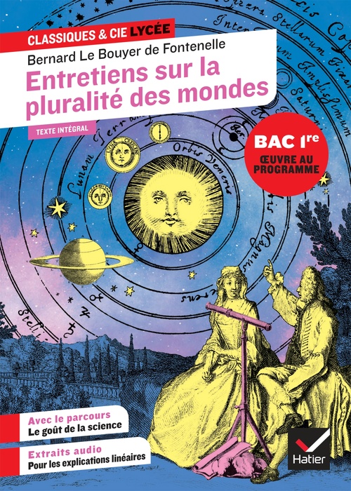 Couverture ebook de Entretiens sur la pluralité des mondes (oeuvre au programme du Bac de français 2027, 1re), de Bernard (de) Fontenelle, Arnaud Welfringer