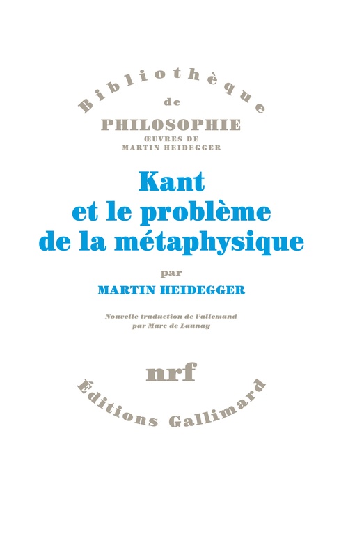Couverture ebook de Kant et le problème de la métaphysique, de Martin Heidegger