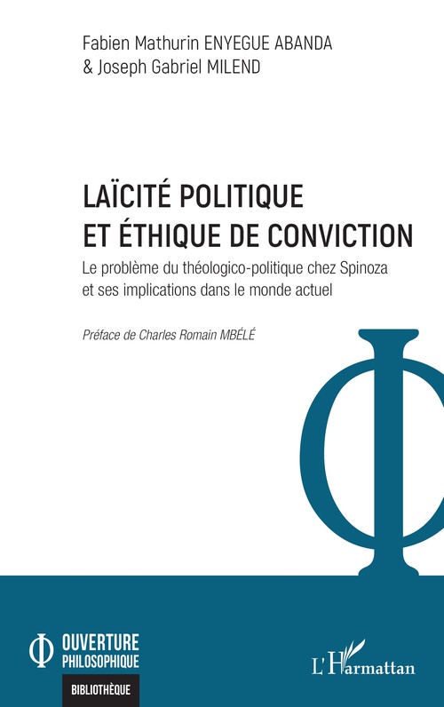Couverture ebook de Laïcité politique  et éthique de conviction, de Fabien Mathurin Enyegue Abanda, Joseph Gabriel Milend