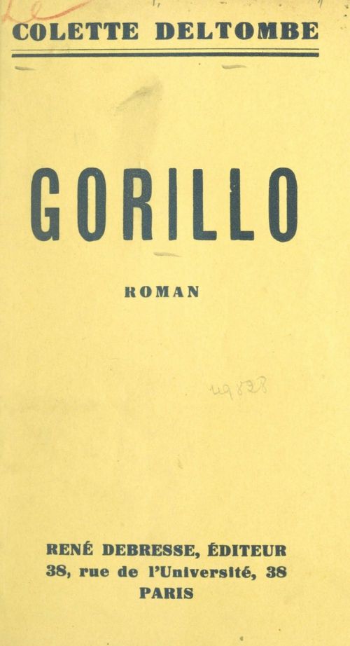 Couverture ebook de Gorillo, de Colette Deltombe