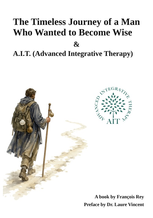 ebook cover of The Timeless Journey of a Man who Wanted to Become Wise & A.I.T., by François Rey