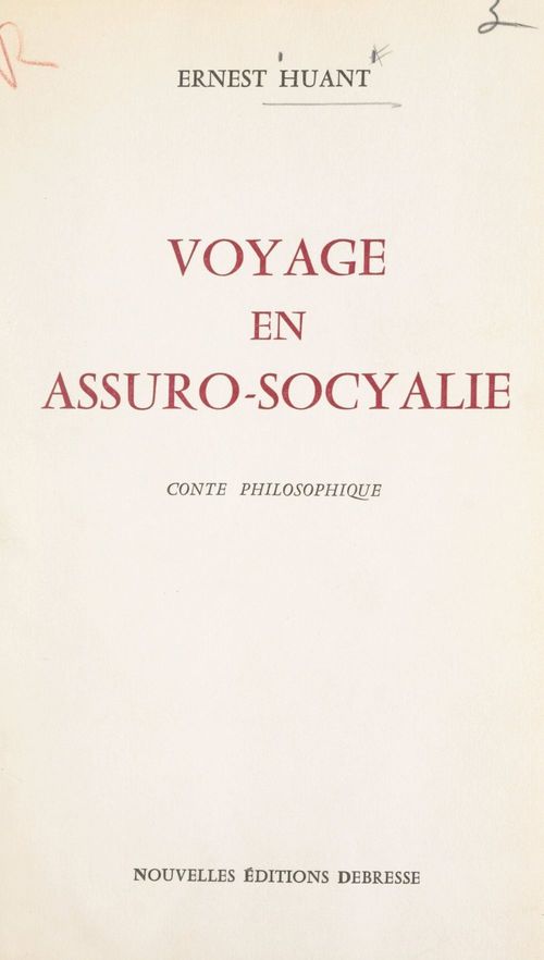 ebook cover of Voyage en Assuro-Socyalie, by Ernest Huant