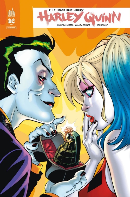 ebook cover of Harley Quinn Rebirth - Tome 2 - Le Joker aime Harley, by Amanda Conner, Jimmy Palmiotti, Chad Hardin, John Timms