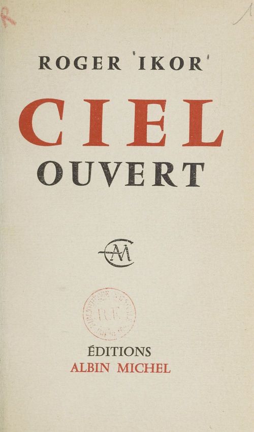 ebook cover of Ciel ouvert, by Roger Ikor