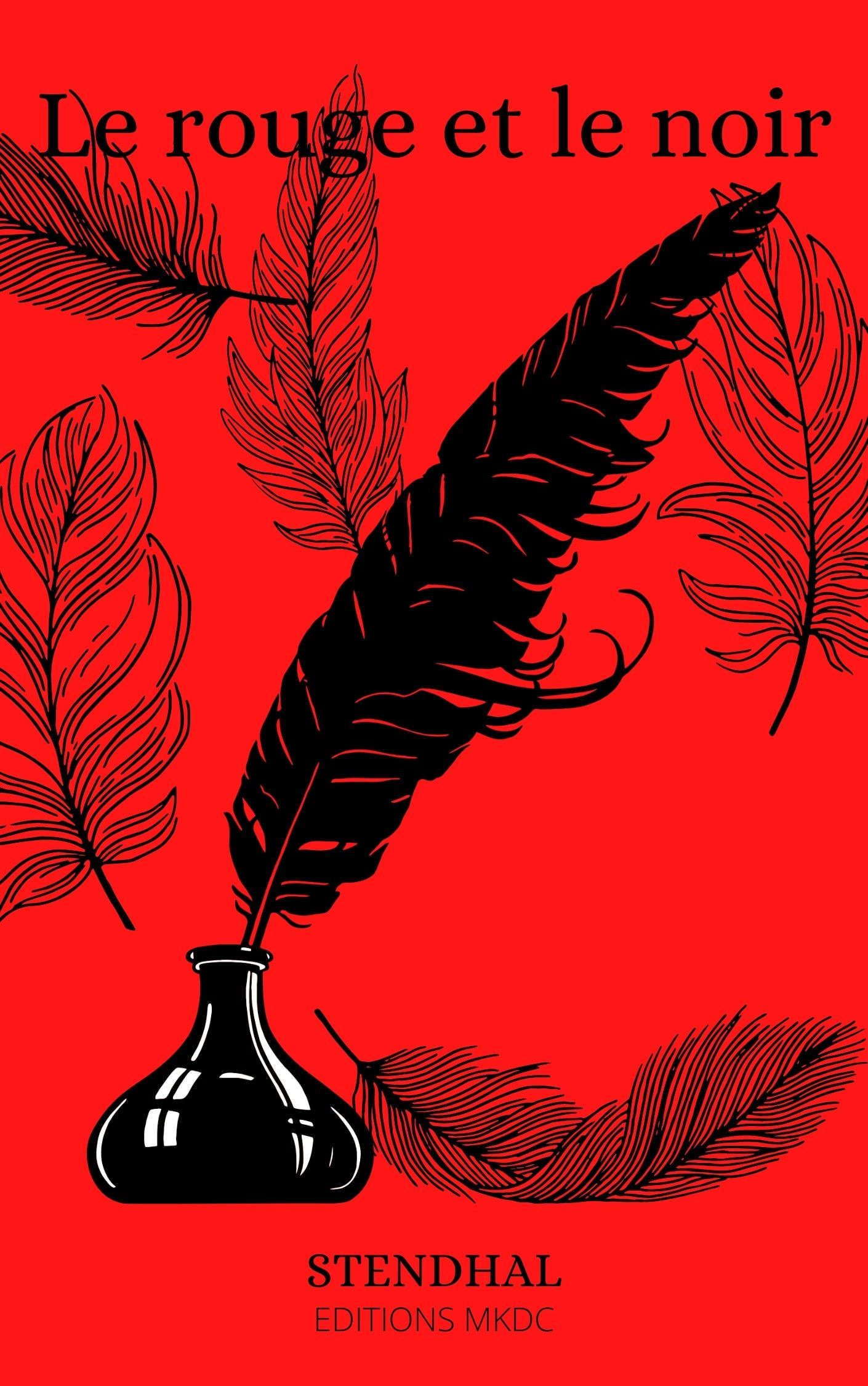 Couverture ebook de Le rouge et le noir, de Stendhal