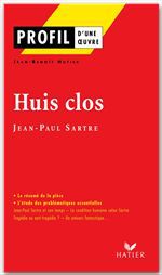ebook cover of Profil - Sartre (Jean-Paul) : Huis clos, by Jean-benoit Hutier