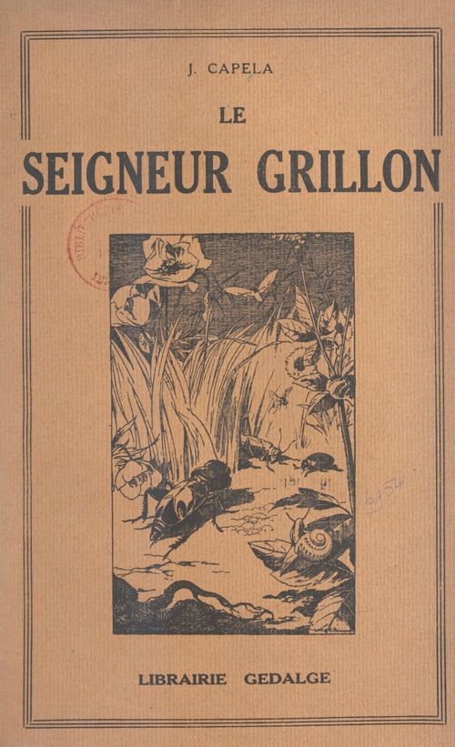 Couverture ebook de Le seigneur Grillon, de J. Capela