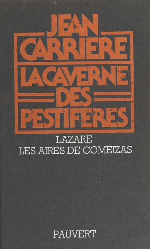 Couverture ebook de La caverne des pestiférés, de Jean Carrière