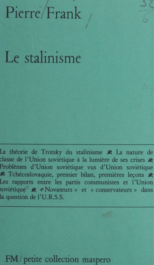 Couverture ebook de Le stalinisme, de Pierre Frank