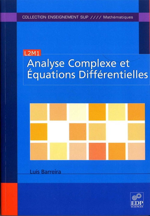 Couverture ebook de Analyse complexe et équations différentielles, de Luis Barreira