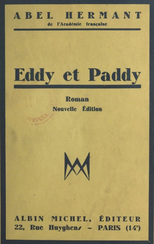 Couverture ebook de Eddy et Paddy, de Abel Hermant