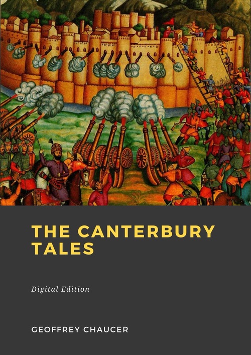 ebook cover of The Canterbury Tales, by Geoffrey Chaucer
