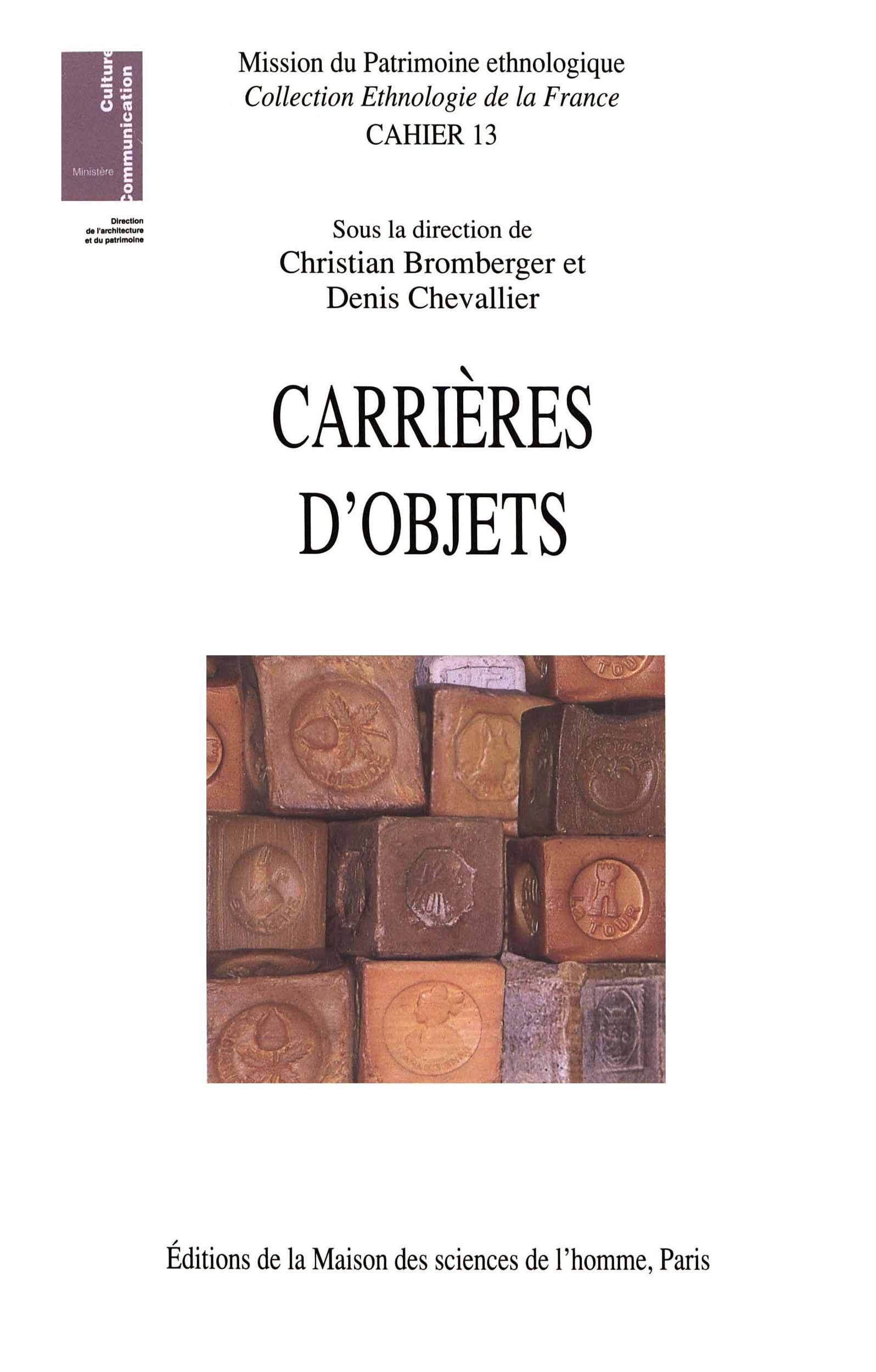 Couverture ebook de Carrières d´objets, de