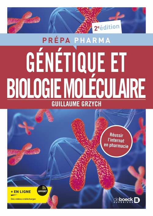 Couverture ebook de Génétique et Biologie Moléculaire, de Guillaume Grzych