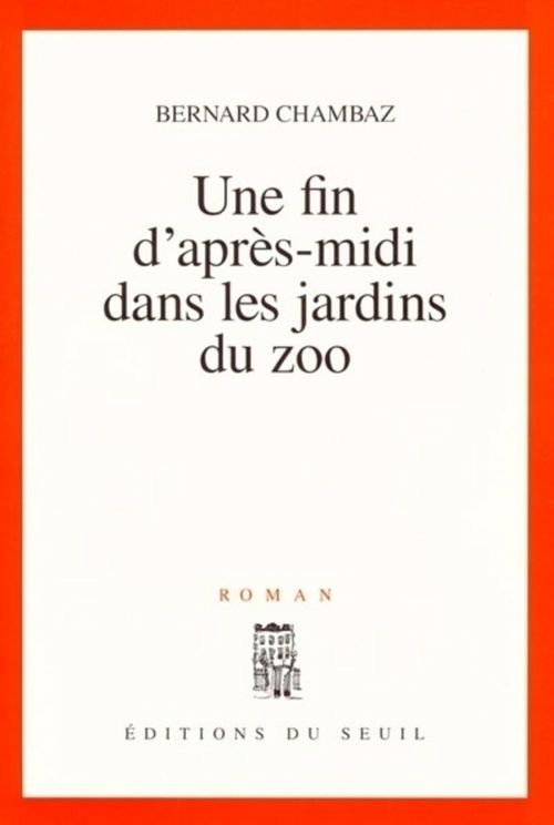 Couverture ebook de Une fin d'après-midi dans les jardins du zoo, de Chambaz Bernard