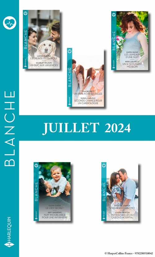 ebook cover of Pack mensuel Blanche : 10 romans (Juillet 2024), by Collectif