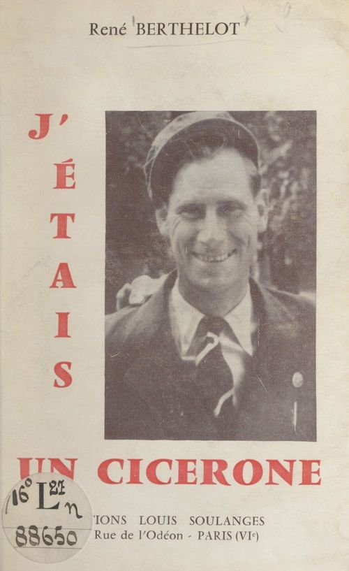 Couverture ebook de J'étais un cicérone, de Rene Berthelot
