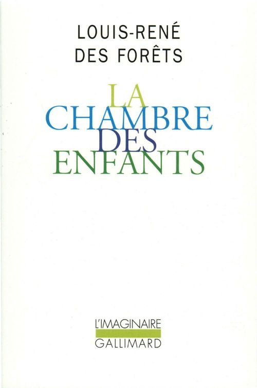 Couverture ebook de La Chambre des enfants, de Louis-René Des Forêts