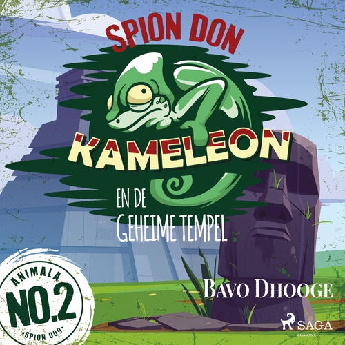 audiobook cover of Spion Don Kameleon en de geheime tempel, by Bavo Dhooge
