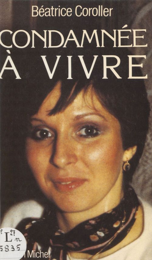 ebook cover of Condamnée à vivre, by Coroller Beatrice