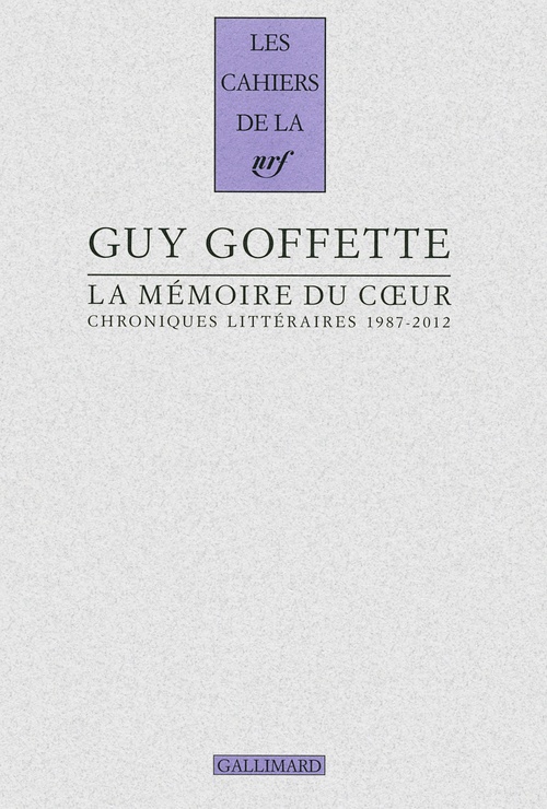 Couverture ebook de La mémoire du coeur, de Guy Goffette