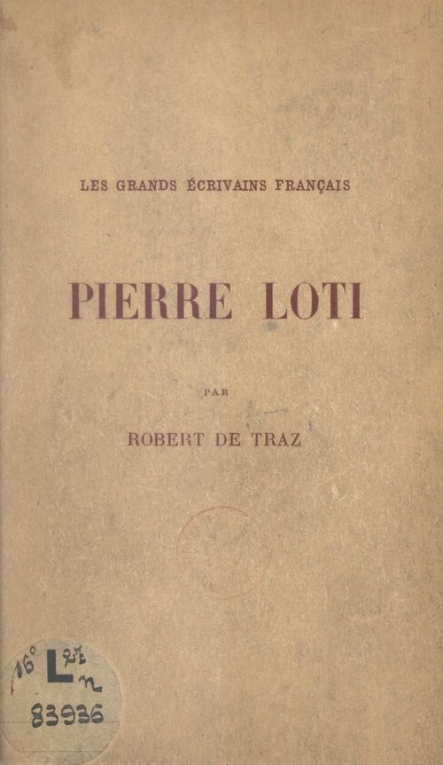 ebook cover of Pierre Loti, by Robert De Traz