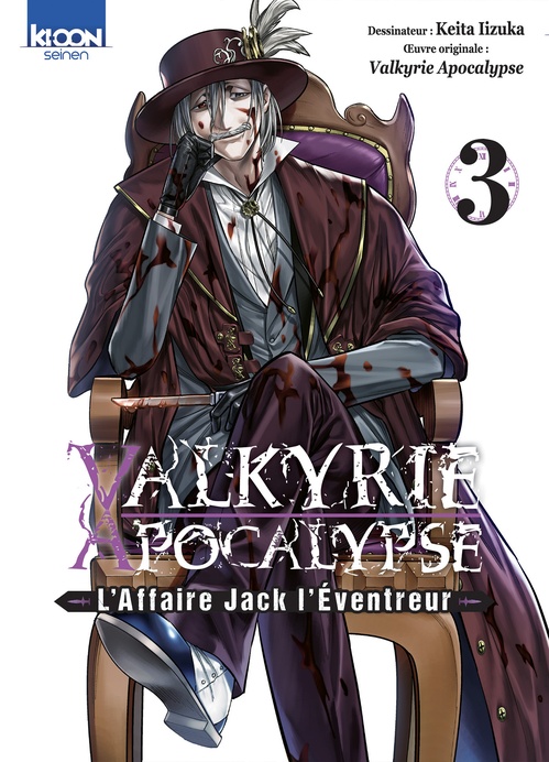 Couverture ebook de Valkyrie Apocalypse - L'Affaire Jack l'Éventreur T03, de Shinya Umemura, Takumi Fukui, Keita Iizuka