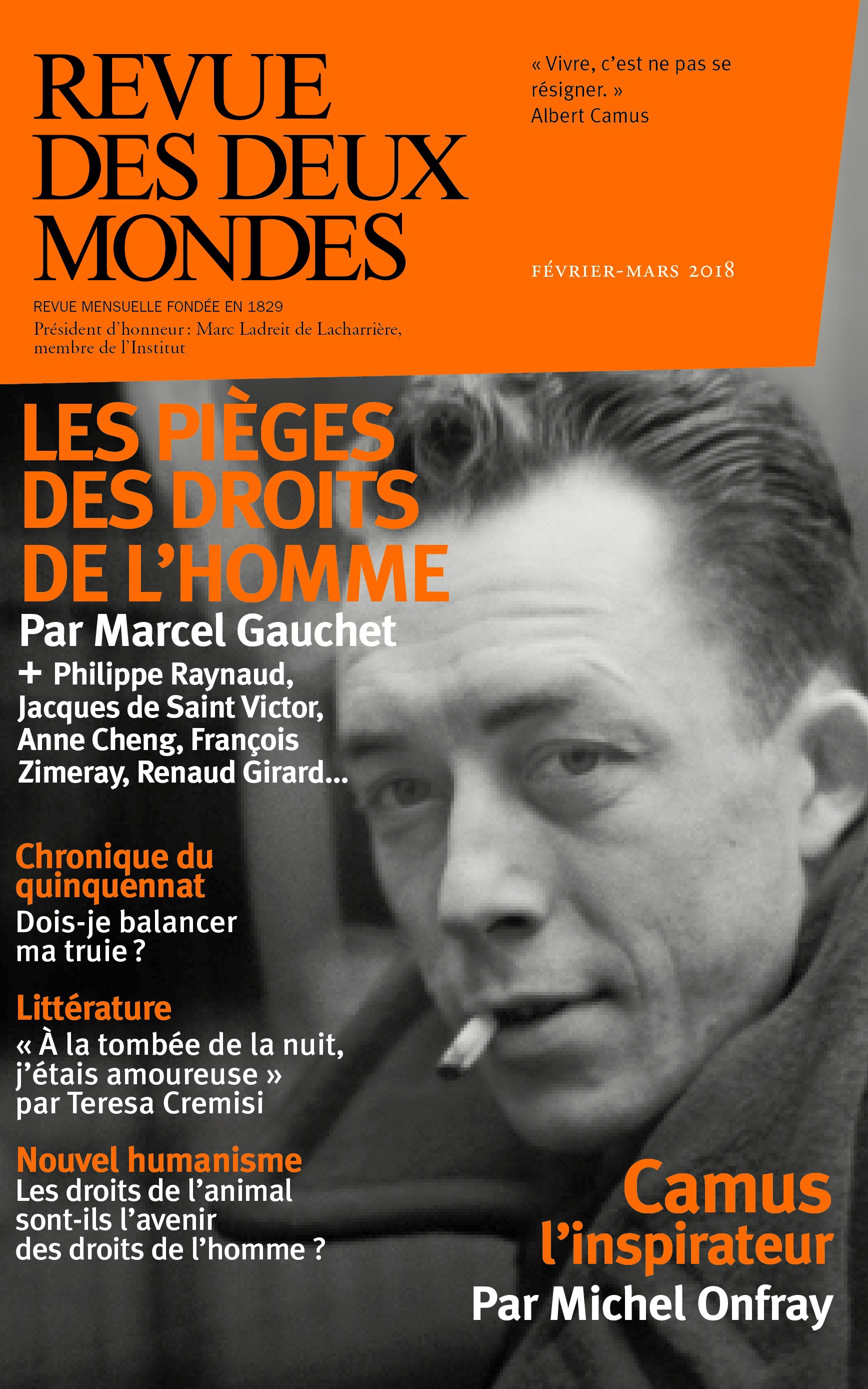 Couverture ebook de Revue des Deux Mondes février mars 2018, de Revue Des Deux Mondes