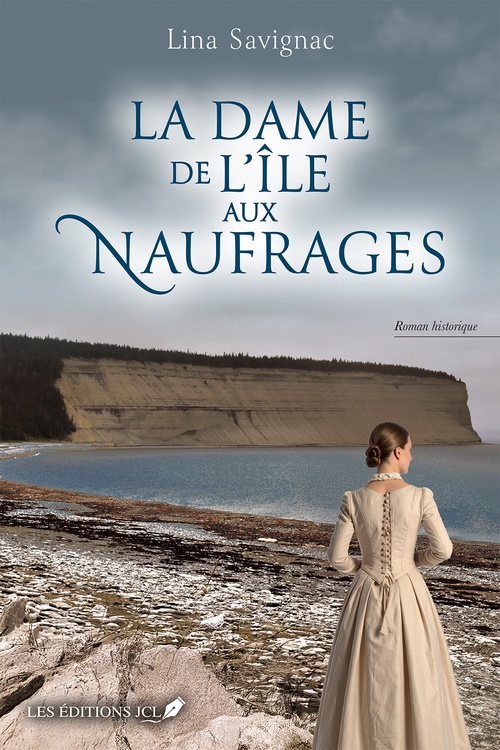Couverture ebook de La dame de l'île aux naufrages, de Lina Savignac