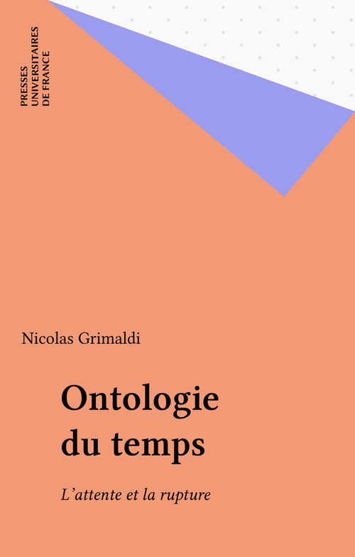 ebook cover of Ontologie du temps, by Nicolas Grimaldi