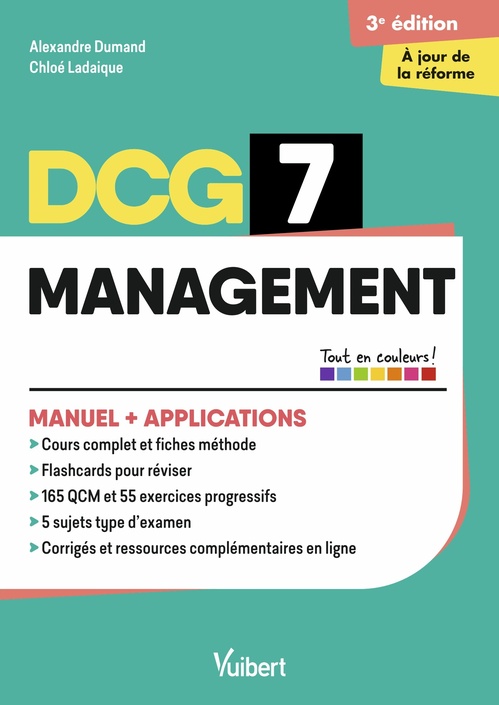 ebook cover of DCG 7 - Management : Manuel et Applications - Réforme 2026-2027, by Chloé Ladaique, Alexandre Dumand