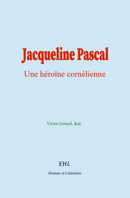 ebook cover of Jacqueline Pascal, by Victor Giraud