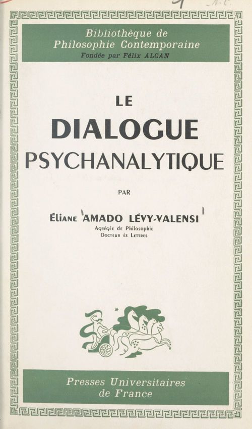 ebook cover of Le dialogue psychanalytique, by Eliane Amado Levy-Valensi