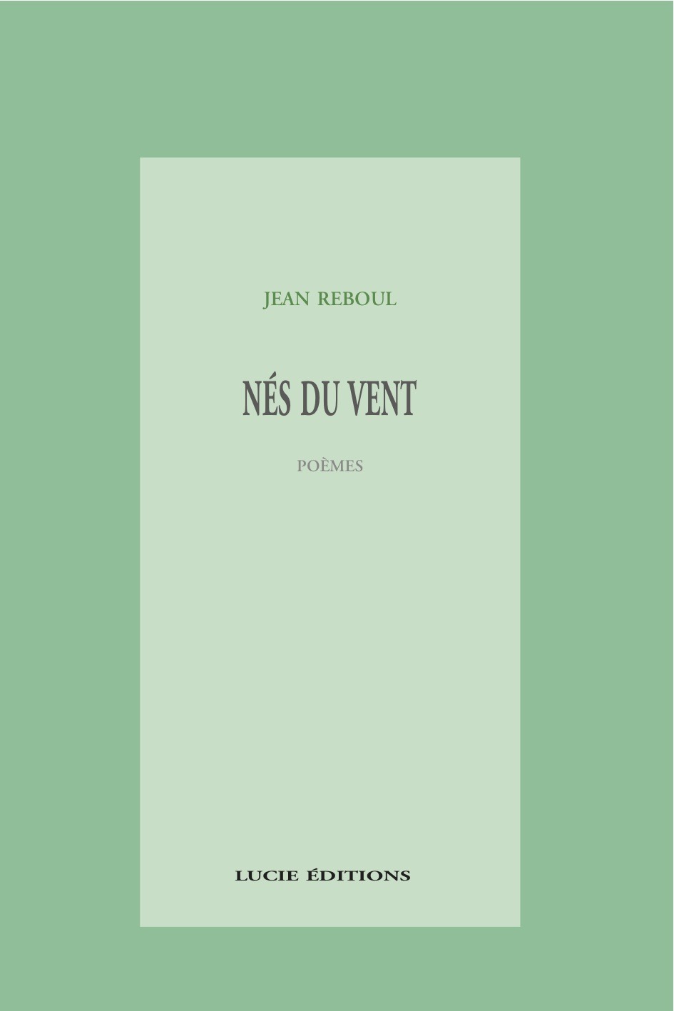 ebook cover of Nés du vent, by Jean Reboul