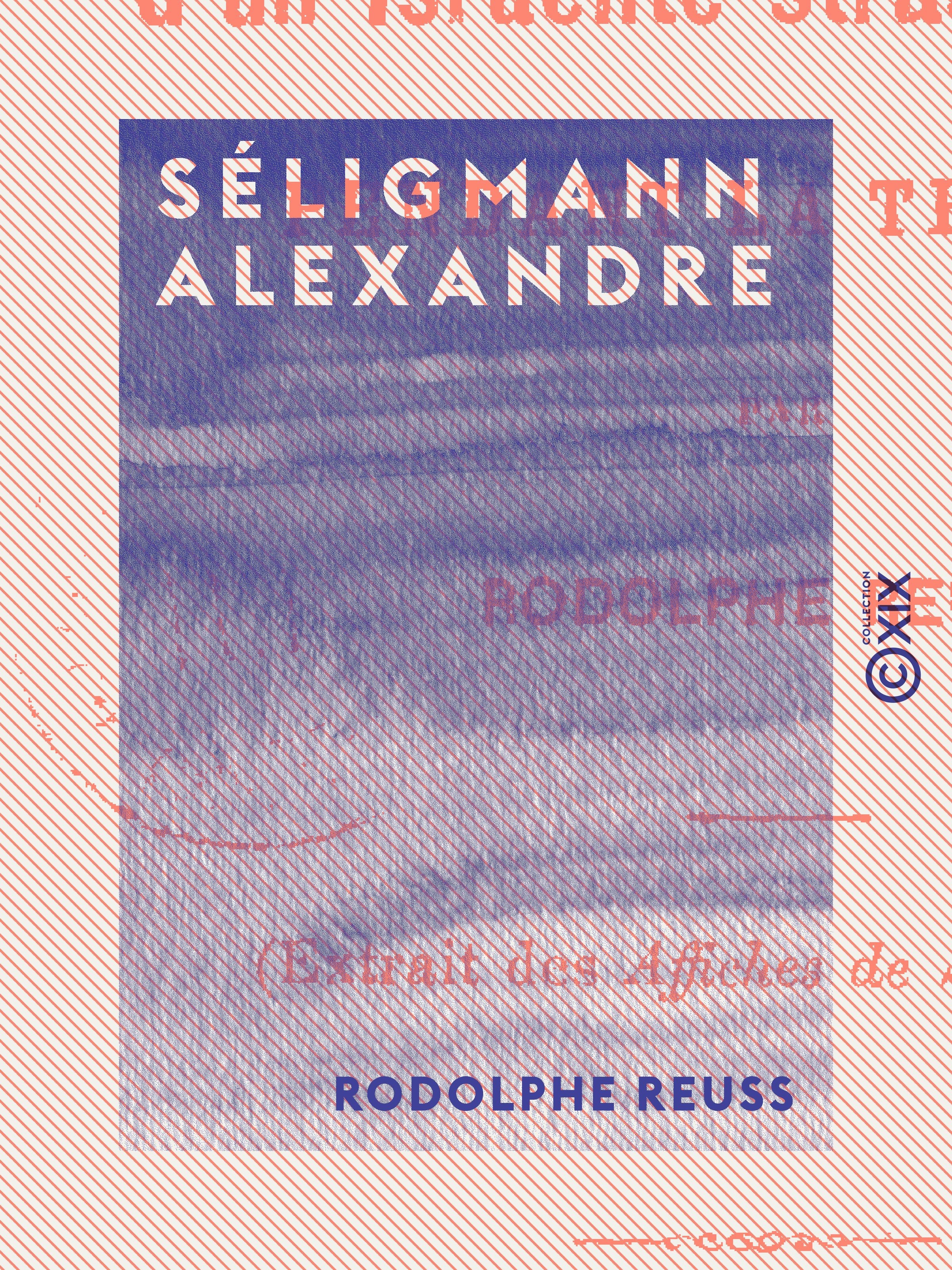 Couverture ebook de Séligmann Alexandre, de Rodolphe Reuss