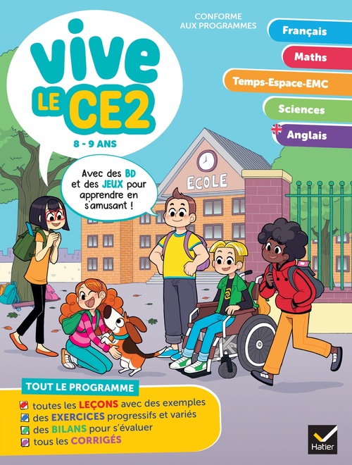 ebook cover of Vive le CE2 -  8 / 9 ans, by Evelyne Barge, Lucie Domergue, Muriel Iribarne, Bénédicte Idiard, Marc Antoine, Richard Minguez, Corinne Touati, Yllya
