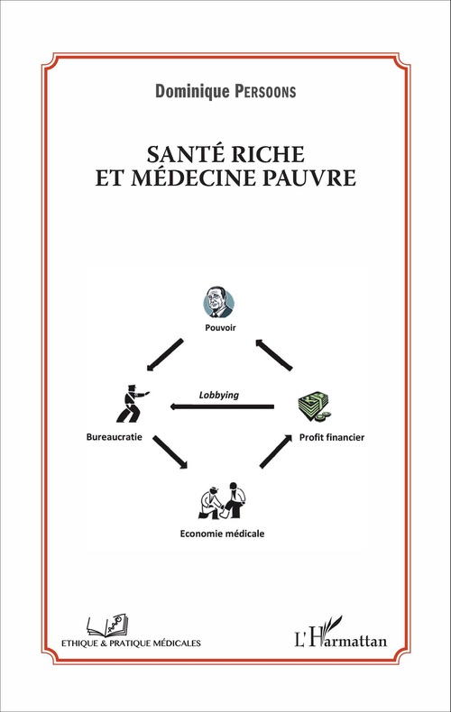 Couverture ebook de Santé riche et médecine pauvre, de Dominique Persoons
