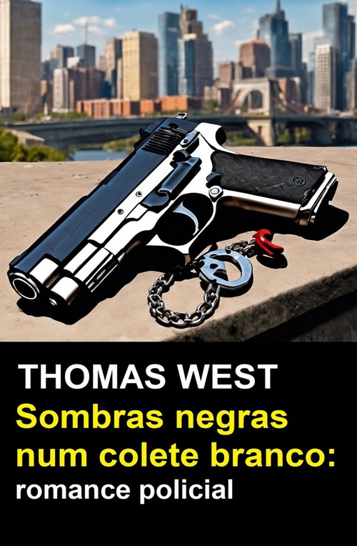 ebook cover of Sombras negras num colete branco: romance policial, by Thomas West