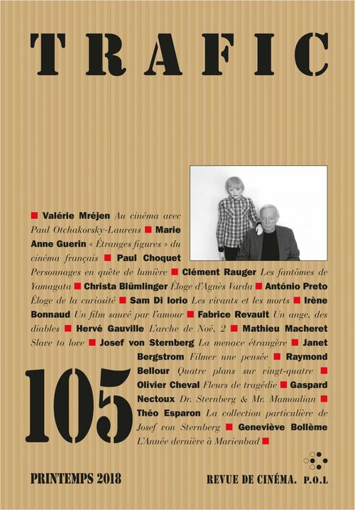 Couverture ebook de Trafic N° 105 (Printemps 2018), de Collectif
