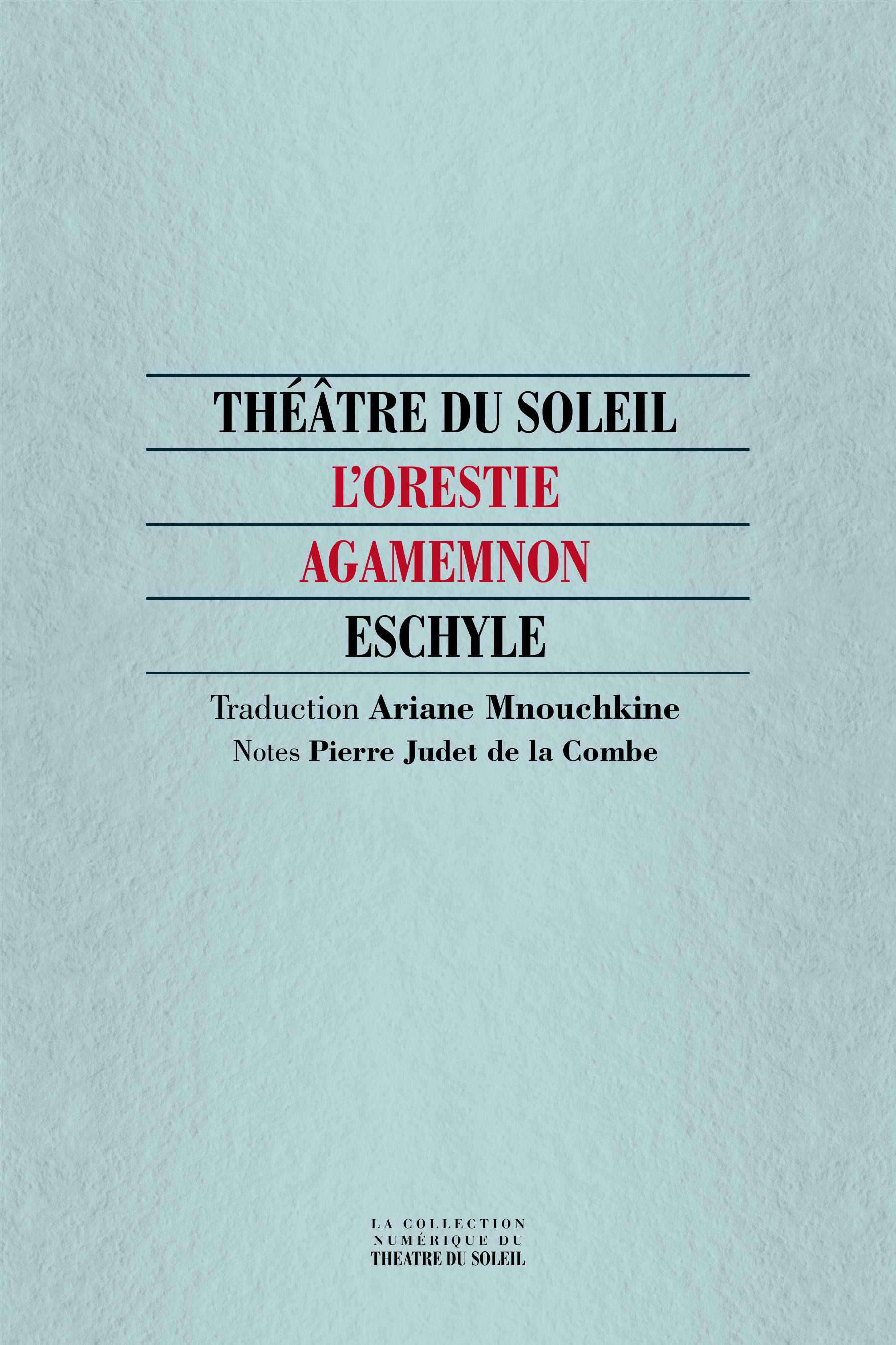 Couverture ebook de Agamemnon, de Eschyle