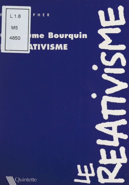 Couverture ebook de Le relativisme, de Guillaume Bourquin