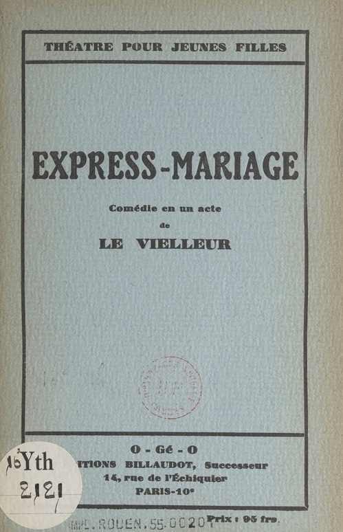 ebook cover of Express-mariage, by Le Vielleur